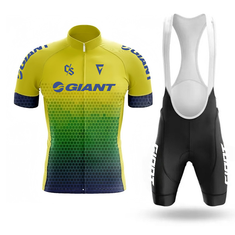 Cycling Bib Shorts - Męska koszulka kolarska Giant, spodenki rowerowe